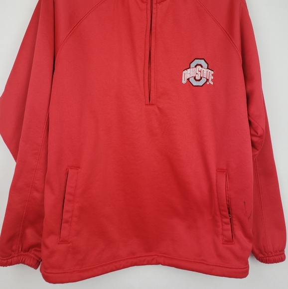 OHIO STATE BUCKEYES 3/4 ZIPPER SWEATSHIRT - Picture 7 of 7